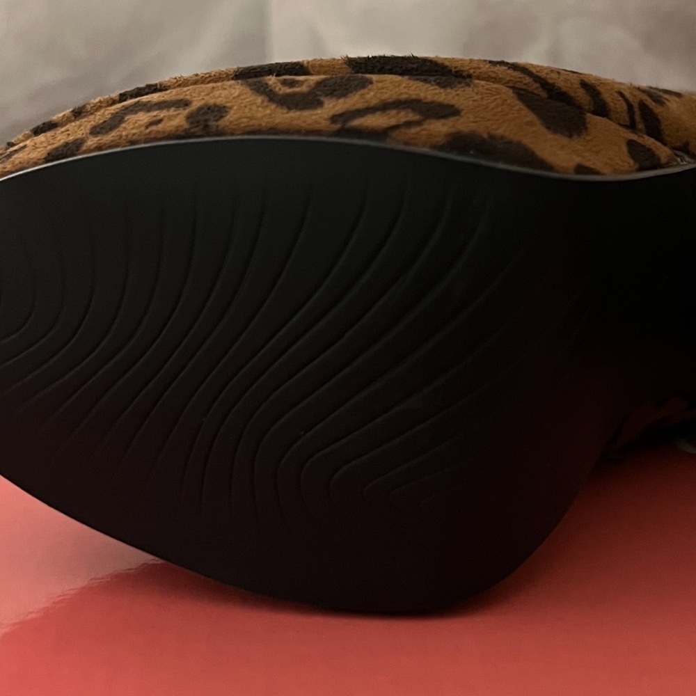 Allegra K Platform Animal Print Heels - Picture 8 of 9